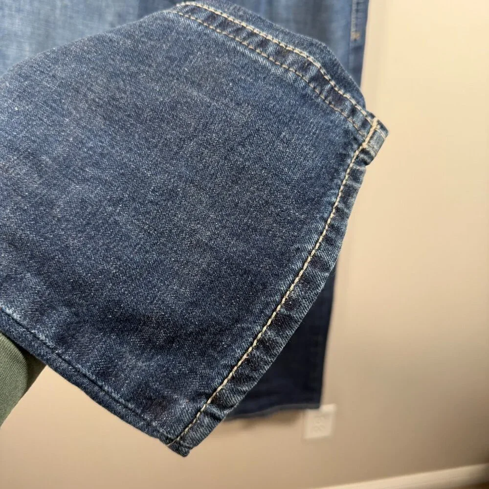 Ariat M5 Slim Straight Jeans Size 34x34 Dark Wash Blue Denim 100% Cotton - Picture 7 of 12